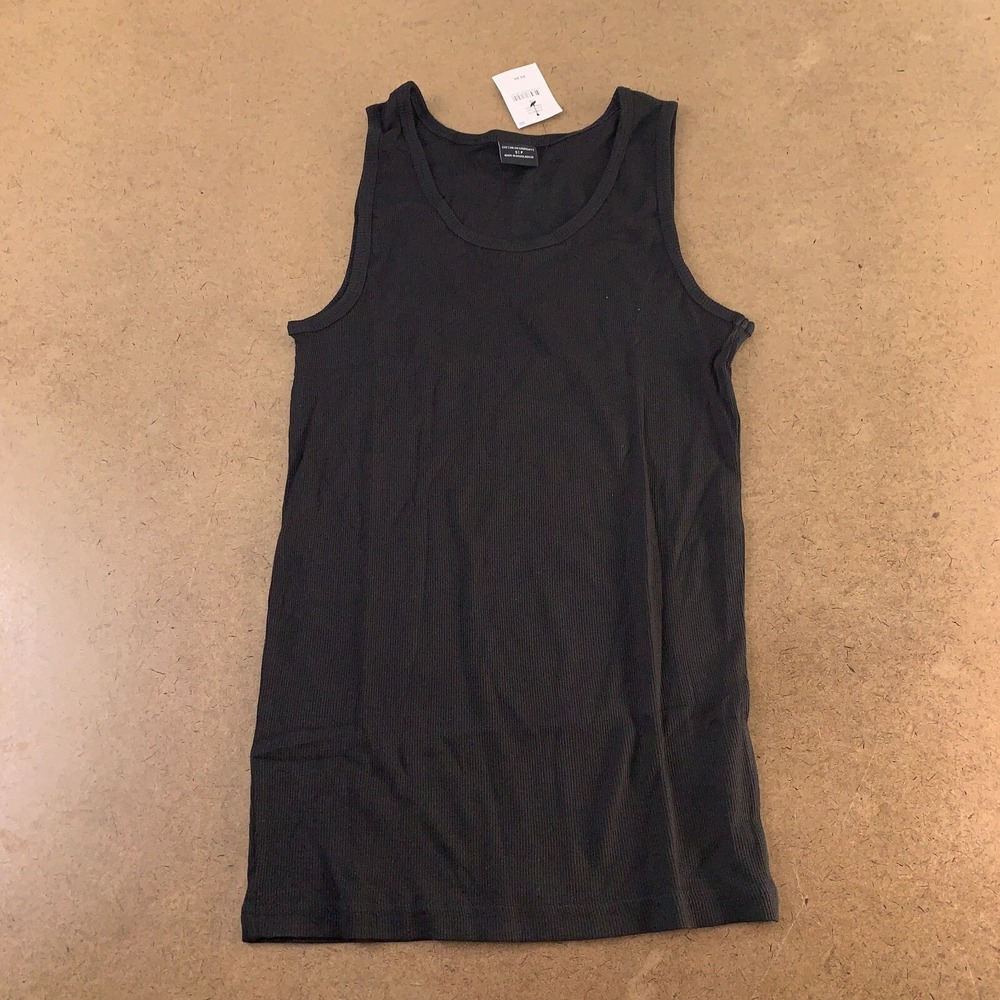 Cotton On Men's Size Small Black 2X2 Rib Tank NWT